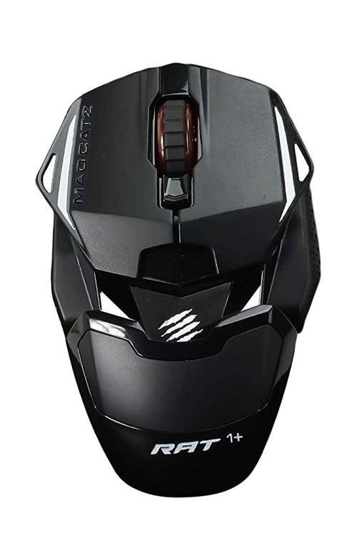 Mad Catz R.A.T.1+ - Souris - droitiers et gauchers - optique - 4 boutons - filaire - USB - noir 