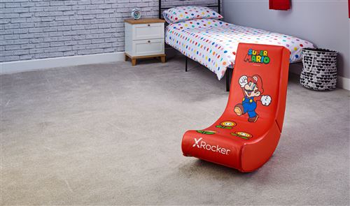 Fauteuil à bascule X Rocker Nintendo Mario Rouge