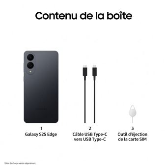 Samsung Galaxy S25 Edge - 5G-Smartphone - 6,7 Zoll - 256 GB