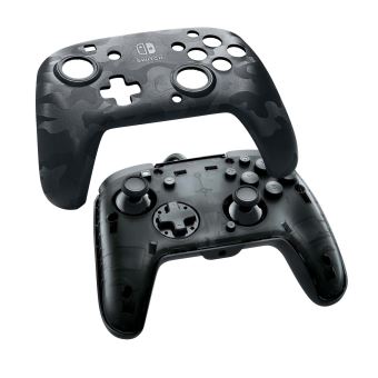 PDP Faceoff Deluxe+ Audio Wired Controller - Manette de jeu - filaire - camo noir - pour Nintendo Switch