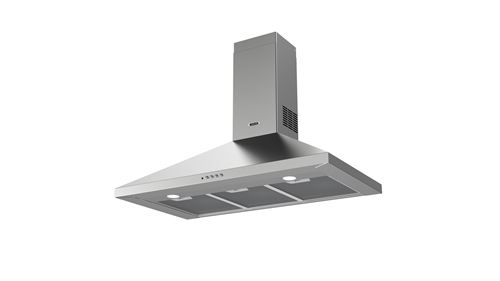 Leisure Argent Hotte Murale Décorative H901pxf 90 Cm Inox 3 Vitesses Recyclage Led 600 M³/H Filtres À Graisse Lavables - Neuf - Image 3