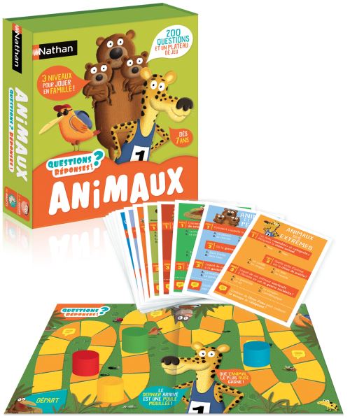 Jeu éducatif Questions Réponses Animaux Nathan