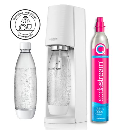 Pack Machine à soda et eau gazeuse Sodastream Terra Blanc