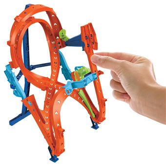 Circuit et véhicule Hot Wheels Cascade Grand Huit 2 pistes