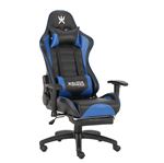 Chaise de bureau gaming Alpha Omega Players Impérium Noir et Bleu