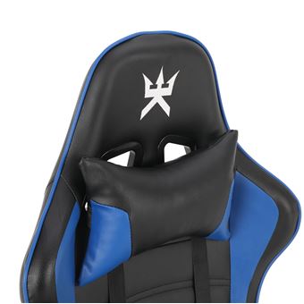 Chaise de bureau gaming Alpha Omega Players Impérium Noir et Bleu