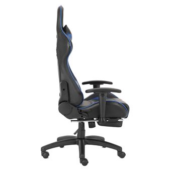 Chaise de bureau gaming Alpha Omega Players Impérium Noir et Bleu