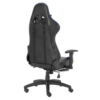 Chaise de bureau gaming Alpha Omega Players Impérium Noir et Bleu