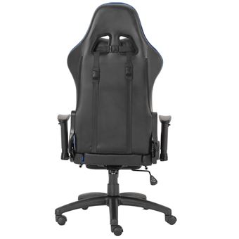 Chaise de bureau gaming Alpha Omega Players Impérium Noir et Bleu