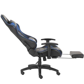 Chaise de bureau gaming Alpha Omega Players Impérium Noir et Bleu