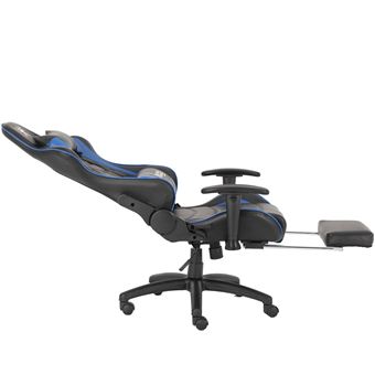 Chaise de bureau gaming Alpha Omega Players Impérium Noir et Bleu