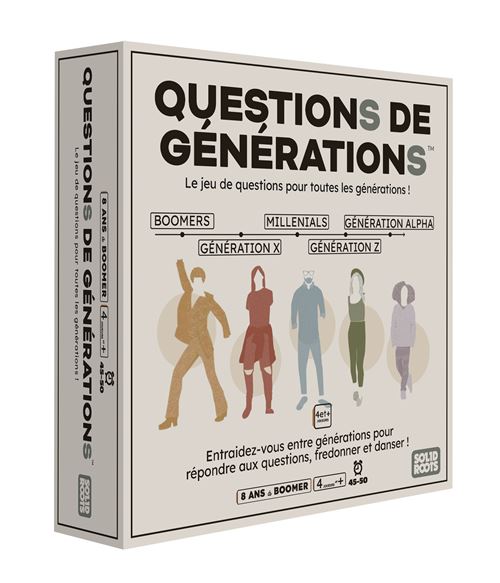 Spin Master Games Multicolore Jeu De Culture Générale Questions De Générations