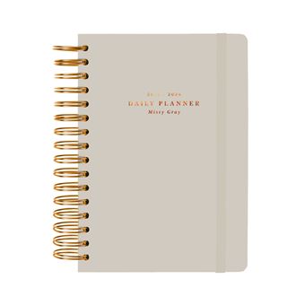 Agenda scolaire journalier Erik 2023-2024 A5 Misty Gris Kokonote