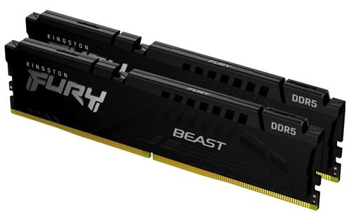 Barrette mémoire RAM Kingston FURY Beast 64 Go (Kit de 2 x 32 Go) DDR5 5600 MHz CL36