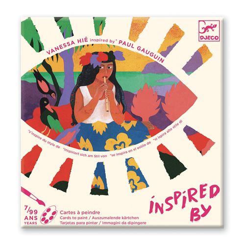 Kit créatif Djeco Cartes à peindre La Polynésie