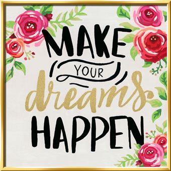 Peinture au numéro Ravensburger Creart Format carré Make your dreams happen