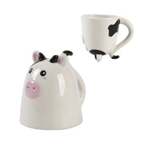 Tasse en céramique Itotal Up Down Vache 300 ml