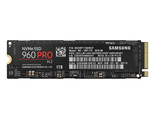 Disque Ssd Interne Samsung 960 Pro Nvme M.2 1 To Noir