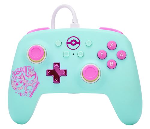 PowerA Manette filaire améliorée pour Nintendo Switch modèle Switch OLED et Nintendo Switch Lite accessoire de jeu manette de jeu manette filaire sous licence officielle Pokémon : Sweet Friends