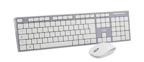 Tnb Gris/Blanc Ensemble Clavier Et Souris Sans Fil T'nb Classy Et