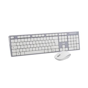 Clavier Sans Fil AZERTY Français Cimetech - Récepteur USB 2.4GHz - Compatible Windows/Mac - Gris