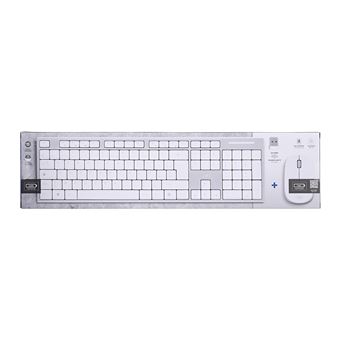 Clavier Et Souris Sans Fil T'NB - AZERTY Français, Compact Et Silencieux - 13 Raccourcis Multimédias - Autonomie Longue Durée