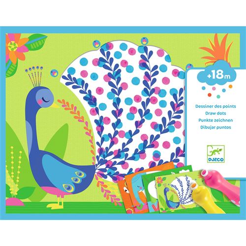 Djeco Multicolore Peinture Enfant Des Points C'est Tout !