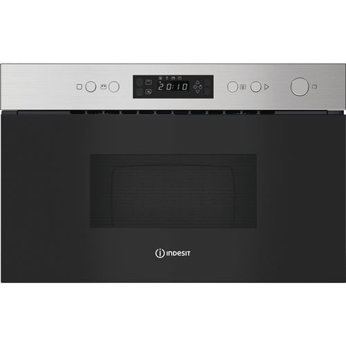 Indesit Noir Im K12 X Acier Inoxydable Micro-Ondes Grill Intégré 22 L 750 W - Neuf - Image 2