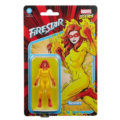 Figurine Hasbro Marvel Legends Retro Firestar 9,5cm- - Figurine
