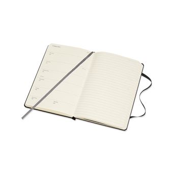 Agenda scolaire semainier Moleskine Pocket Couverture rigide 2021-2022 Noir