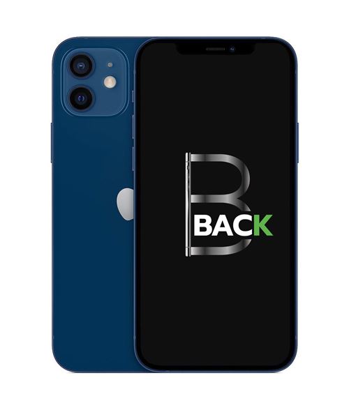Apple iPhone 12 6,1 5G Double nano SIM 64 Go Bleu 5G Reconditionné Grade B Bback