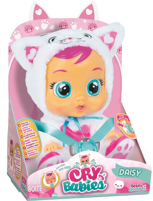 Poupon Cry Babies Daisy Blanc et rose