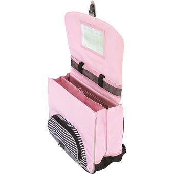 Cartable scolaire Tann's 38 cm Etoiles Amélie Bleu et Rose