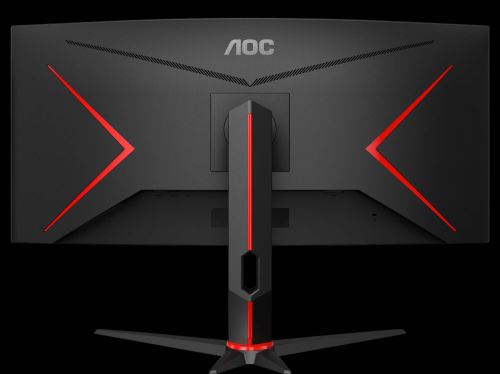 AOC Écran gaming incurvé ultrawide CU34G2 86 cm (34 pouces) (QHD, HDMI,  DisplayPort, FreeSync, temps de réponse de 1 ms, 100 Hz, 3440x1440)  noir/rouge : : Informatique