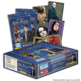 Jeu de cartes Panini Harry Potter Evolution Trading cards Boite 18 pochettes Modèle aléatoire