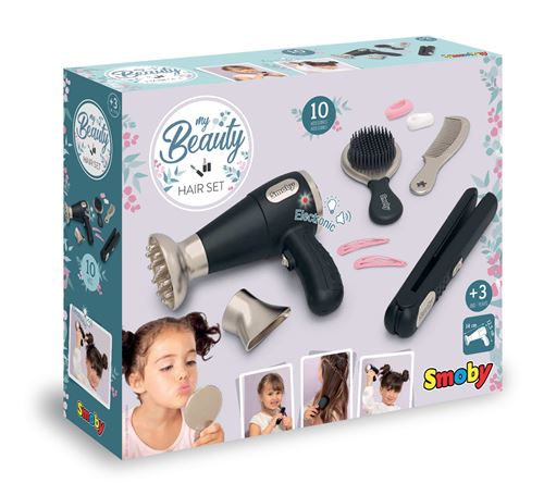 Set De Coiffure Enfant Smoby 320144 – Sèche-Cheveux Et Lisseur Factices - vue 2