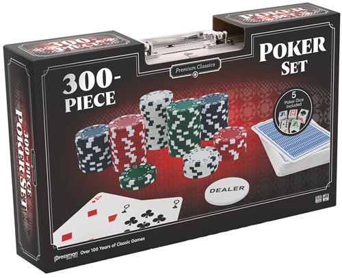 Goliath Mallette Poker : Set 300 JETONS Mallette en Aluminium Complète avec Jeu de Cartes 300 Jetons Poker et 5 Dés Jeu de Société pour Adultes et Enfants dès 2 + Joueurs - vue 8