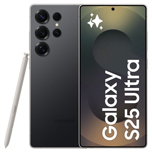 Smartphone Samsung Galaxy S25 Ultra Noir Ram 12 Go Stockage 12 Go