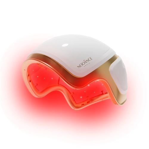 Casque Cheveux Beauté Et Repousse À Led Et Laser Nooance Essentiel Blanc