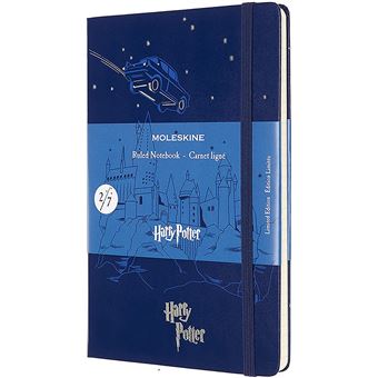 Harry Potter carnet ligne grand format bleu