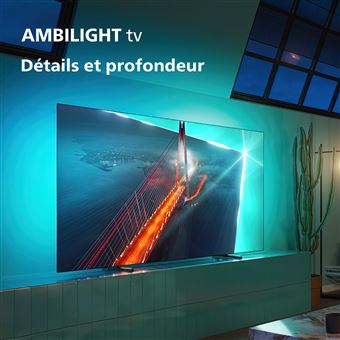 Philips 48OLED708 - Classe de diagonale 48" 7 Series TV OLED - Smart TV - Android TV - 4K UHD (2160p) 3840 x 2160 - HDR