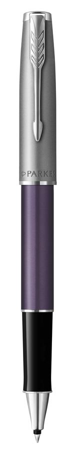 PARKER Sonnet Essentiel Stylo roller, Violet, Recharge noire pointe fine, Coffret cadeau