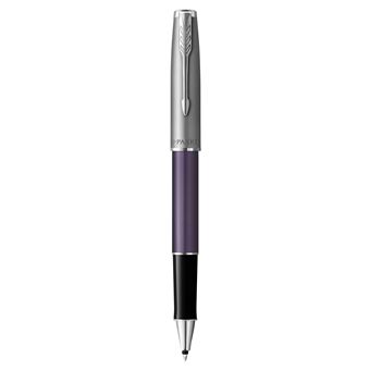 PARKER Sonnet Essentiel Stylo roller, Violet, Recharge noire pointe fine, Coffret cadeau