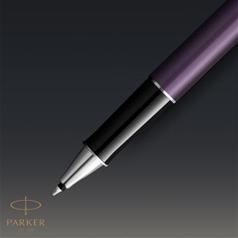 PARKER Sonnet Essentiel Stylo roller, Violet, Recharge noire pointe fine, Coffret cadeau