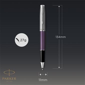 PARKER Sonnet Essentiel Stylo roller, Violet, Recharge noire pointe fine, Coffret cadeau