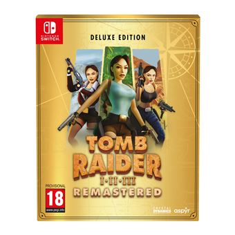 Tomb Raider I-III Remastered Starring Lara Croft Deluxe Edition SWITCH