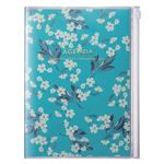 Agenda scolaire Mark's Flower 2022 2023 A5 Turquoise