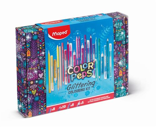 Coffret Coloriage Scintillant Maped 984722 – 31 Pièces, Feutres Et Crayons - vue 2