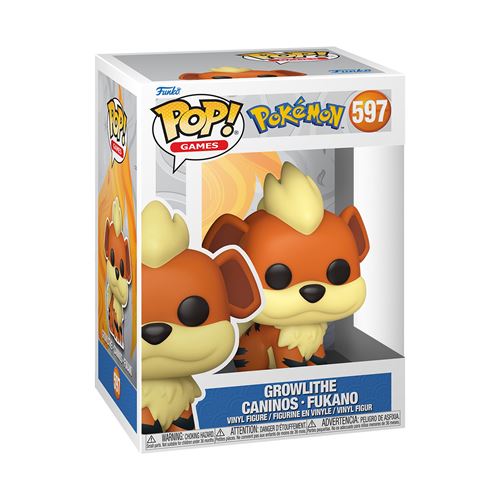 Figurine Funko Pop Games Pokémon Growlithe EMEA  - Funko reconditionné disponible sur Fnac