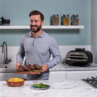 Grill d’intérieur Ninja Foodi AG551EU Airfryer 2460 W Noir et Gris